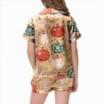 thumbnail image 4 of KPOPLK Halloween Kids Pajama Sets Girls Satin Silk Short Sleeve Tops and Shorts 2-Piece Snug-Fit Holiday Pajamas Soft Sleepwear Outfits,Size 2-3 Years, 4 of 5