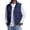 Q9-Navy, variant on Mens Puffer Vest Sleeveless Full Zip Up Jackets Stand Collar Puffy Vest Work Outdoor Winter Lightweight Outerwear,Navy L
