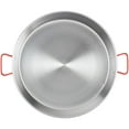 thumbnail image 1 of Matfer Bourgeat 071052 35 1/2" Polished Steel Paella Pan w/ Rigid Bottom, 1 of 3
