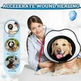 thumbnail image 3 of Surgery Pet Cone Collar Prevent Licking Biting Adjustable Soft Dog Elizabethan Collar For Cat Post Surgery Recovery, 3 of 8