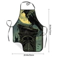 thumbnail image 2 of Yiaed MoonNight Sky Crow Print Kitchen Apron with Hand Wipe Pockets,Big Pocket,Aprons for Women with Pockets, Waterproof for Cooking Baking, 2 of 7