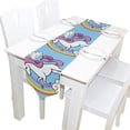 thumbnail image 5 of Coolnut Table Runner 13"x90", Unicorn with Rainbow Clouds Washable Table Cloth Runner for Holiday Home Wedding Table Top Decoration, 5 of 5