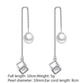thumbnail image 3 of Pendientes de joyería femenina con temperamento Pendientes de moda de perlas de aleación de plata ------Código de producto 78898, 3 of 5