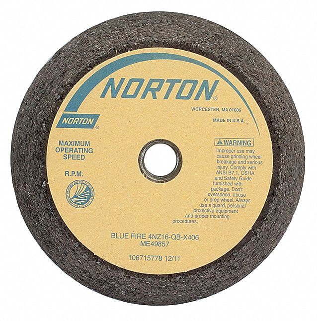 Norton Abrasives Flaring Cup Wheel,4x3x2 In x,5/811 66253198583