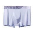 thumbnail image 2 of IAJDKMEK Men's Boxer Briefs - Thin Breathable Underwear for Men, Mid-Rise Comfort Mens Underwear, Skin-Friendly Boxer Briefs for Everyday,Light Purple 3XL, 2 of 3