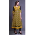 thumbnail image 3 of Bimba Kurti Long Imprimé pour Femmes Anarkali Robe Tunique Indienne Décontractée, 3 of 5