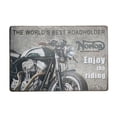 thumbnail image 1 of Advancent Decoraciones de pared de hierro Retro Vintage para coche, cartel de motocicleta, placa, decoración para el hogar, sala de estar y Decoración del hogar 10, 1 of 6