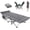 Cement Gray, variant on Camping Cot, 28'' Wide Sleeping Cots for Adults, Indoor & Outdoor with Pad 1200D Double Oxford Fits 6'2" Ideal, Supports 440LBS Portable Folding Bed with Bag for Home, Travel & Guests