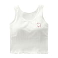 thumbnail image 3 of Bxsruta Teen Girls' Cotton Longline Training Bra, No Show Wirefree Stay in Place Everyday Bra for Ages 10-15, 3 of 7