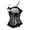 Beige, variant on Women Gothic Polka Dot Lace Up Boned Dancing Corset Bustiers Top Red XS
