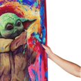 thumbnail image 3 of Cortina de ducha de Yoda con dibujos animados, cortinas de ducha para baño con 12 ganchos, impermeable, lavable, poliéster, juego de decoración para el baño, 60 x 72 pulgadas, plástico, 3 of 8