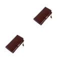 thumbnail image 4 of Qarigey Monedero de cuero para mujer, elegante, portátil, con múltiples ranuras, plegable, con cremallera de repuesto, billetera Rectangular Type1 NO1, 4 of 6