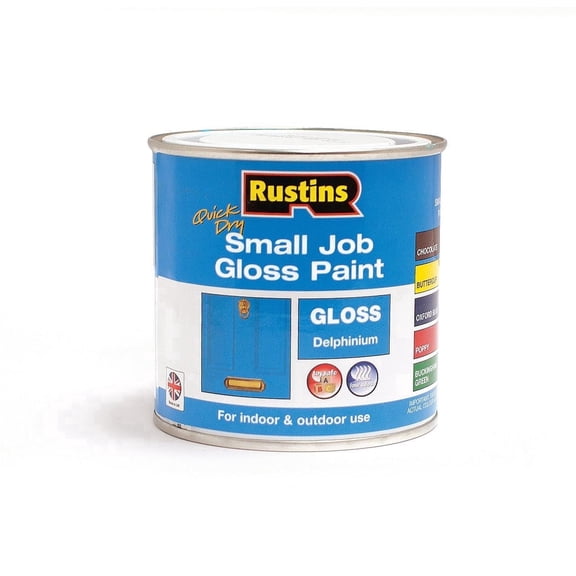 Rustins Quick Dry Small Job Paint Gloss Delphinium 250ml