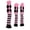 Pink Black, variant on NFTIGB 3PCS Knitted Golf Club Head Covers Fine Pattern Protective Set with Pom Pom for Travel, Yellow Black