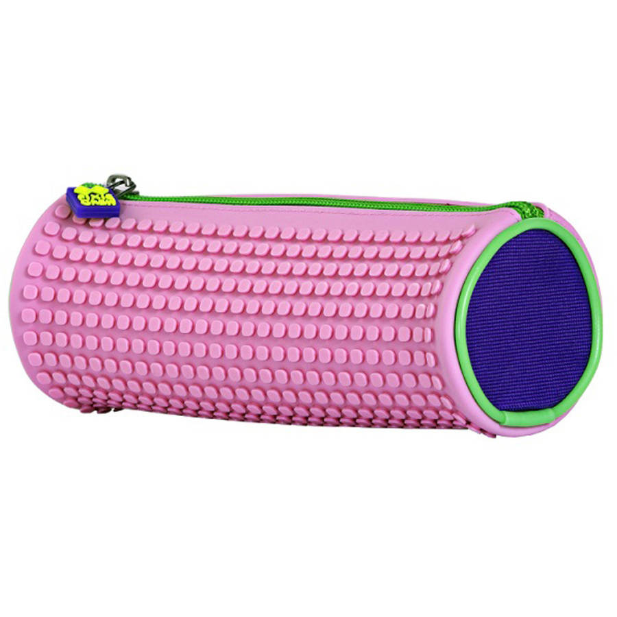 Pixiecrew Rounded Pencil Case, Purple/Pink