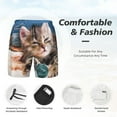 thumbnail image 5 of Sigee Playful Cat Print Mens Swim Trunks with Compression Liner Quick Dry Swim Stretch Beach Shorts with Pockets,S-3XL, 5 of 7