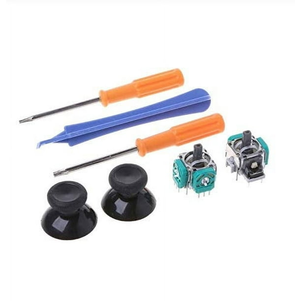 Kit de Reparación para Joysticks 3D de Controlador Xbox One con Tapas de Joysticks y Destornilladores Torx T8 y T6