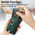 thumbnail image 3 of Dteck for Samsung Galaxy S21 Case, 2 in 1 Magnetic Wallet with Phone Grip, Compatible with MagSafe, Detachable Premium PU Leather Magnetic Case with Card Slots Ring Holder,Green, 3 of 9