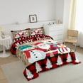 thumbnail image 4 of Manfei Santa Claus 3-Piece Full Size Comforter Sets,Geometric Buffalo Bedding Comforter Set,Rustic Cabin Lightweight Bedding Sets,Ultra Soft Cartoon Home Decor,Reversible, 4 of 8