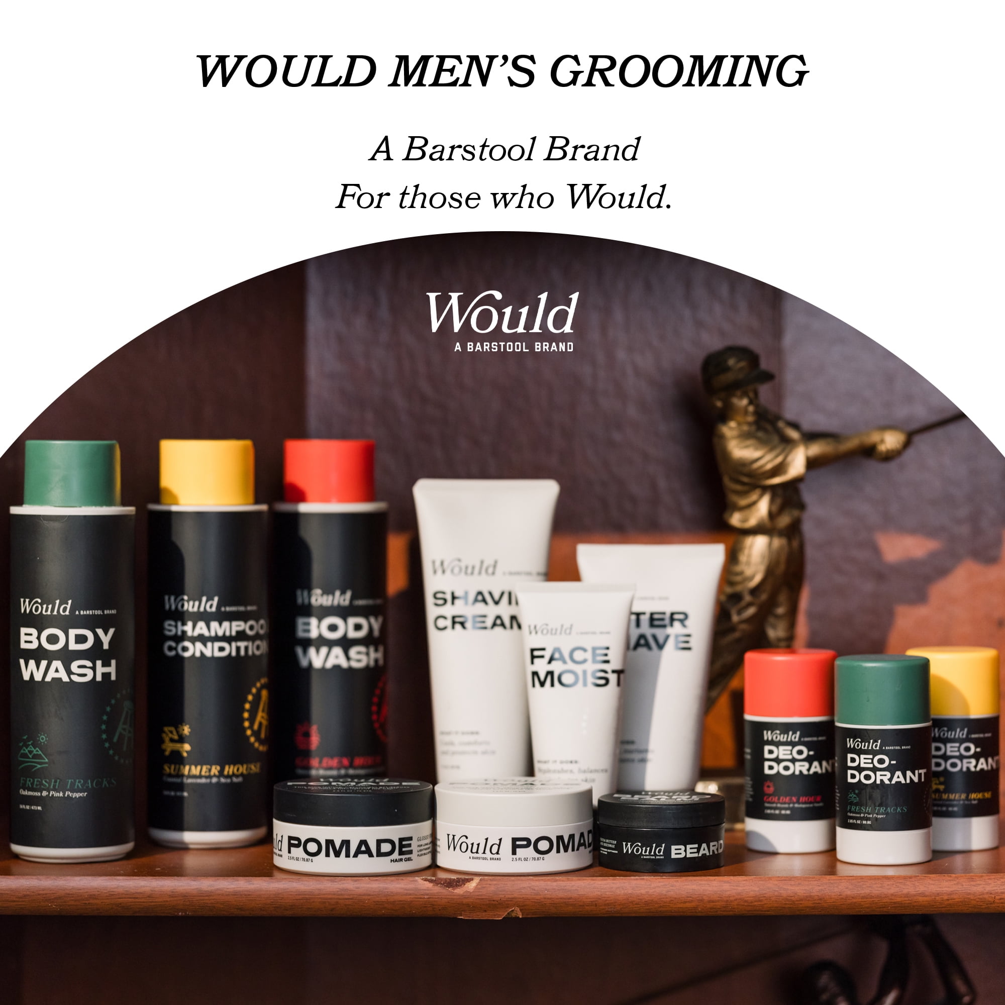 Would by Barstool Sports, Adult Body Wash, Golden Hour, 16 oz, All Skin Types