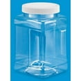 thumbnail image 5 of Pride Of India PET Plastic Storage Jar with Cap, 64 oz, 5 of 5