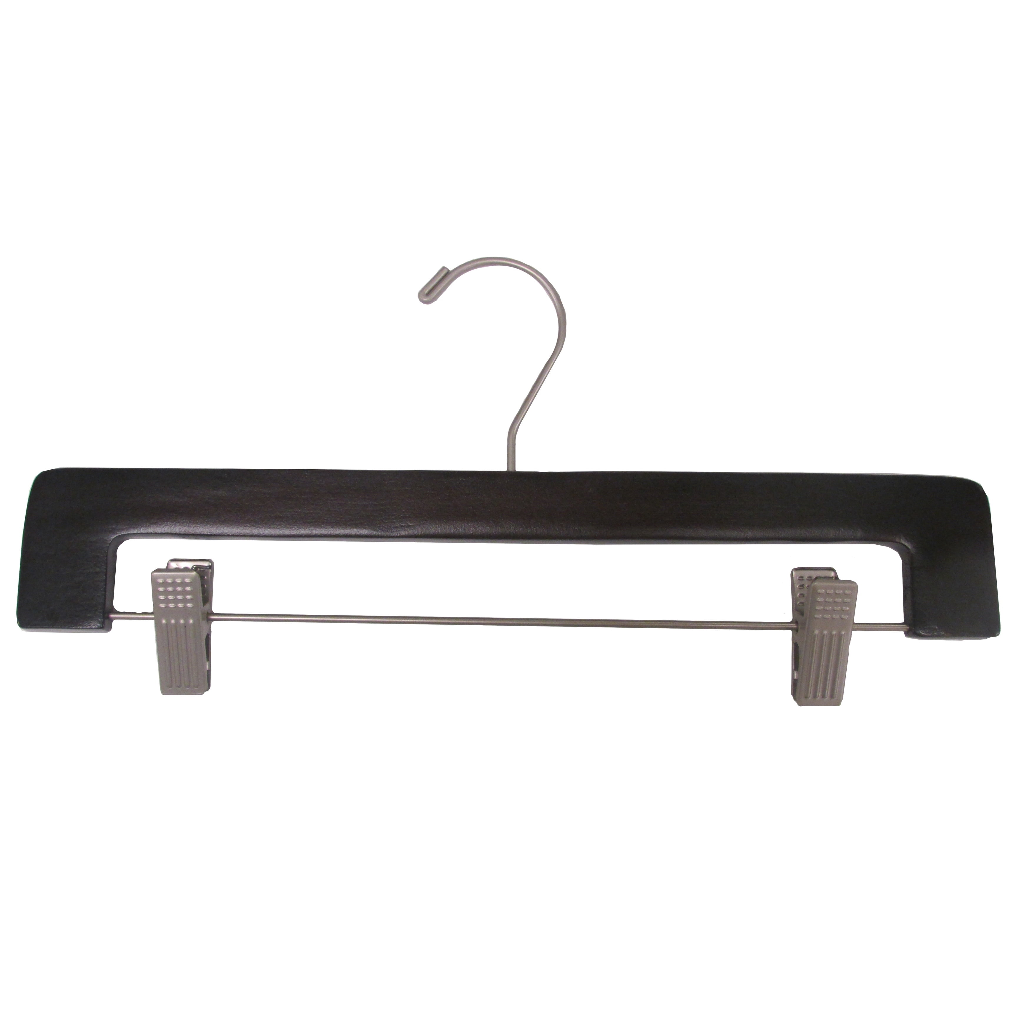 International Hanger Wooden Pants Hanger, 50 Pack