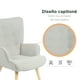 thumbnail image 5 of Sillón Individual Top Living Terciopelo Gris, 5 of 8