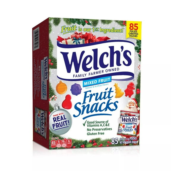 Welch's Mixed Fruit Christmas Fruit Snack (85 Count)