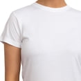 thumbnail image 3 of Cariloha Bamboo Crew Tee - Stylish And Comfortable - 3 Degrees Cooler Than Cotton - Natural Moisture Wicking Properties - A Perfect Combination Of Viscose Fabric - L - White For Women - 1 Pc, 3 of 5
