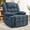 Blue, variant on GEEYOO Recliner Chair for Adults with Massage and Heating,Zero-Gravity Recliners with Cup Holders & Side Pockets Electric Power Recliner Chair for Living Room,Chenille,Dark Grey