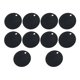 thumbnail image 1 of 10pcs Stainless Steel Blank Engraved Dog Tags Pet Dog Puppy Round Id Tag Pendant (black 3.5cm), 1 of 4