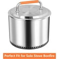 thumbnail image 4 of Fire Pit Lid Accessory for Bonfire Fire Pit, 20 inch Lid 304 Stainless Steel with Heat Resistant Handle for Solo Stove Bonfire 19.5"$$Garden & Patio, 4 of 6