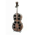 thumbnail image 2 of Decorative 10 Bottle Wooden Cello Shaped Wine Rack 36" Inch Floor Violin, 2 of 6