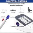 thumbnail image 2 of Cuff Compatible With Omron 9u201d-21u201d Inches (22-53cm) Xl Pressure Adult Arm Bp Replacement Cuff For Big Arm, Grey-good, 2 of 5
