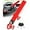 Red, variant on Steering Wheel Lock Anti-Theft Car Device Heavy Duty Security Car Lock Antitheft Locking Devices Great Deterrent Adjustable Car Wheel Lock Anti Theft for Vehicle Truck with 3 Keys (Black)