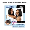 thumbnail image 3 of Ebo Dashly Synthetic Lace Front Wig Salt & Pepper SP Lace Unit 1 Straight Yaki 11” ( Flamboyage Chocolate ), 3 of 6