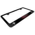 thumbnail image 3 of Ford Mustang GT 5.0 Outline in Red Dual Logos Black Metal License Plate Frame, 3 of 6