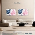 thumbnail image 4 of Elephant Stock Fireworks Abstract Navy Blue Flower Wall Art - Horizontal Canvas Wall Art - Living Room Wall Decor - Abstract Canvas - Pink And Gray Decor By Albena Hristova - 48" x 32", 4 of 8
