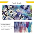 thumbnail image 2 of FREEAMG Wolf Jigsaw Puzzles 500 Piece for Adults Large Puzzle Game Challenging Family Puzzle Game for Adults Teens 20.5" x 14.9", 2 of 7