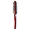 thumbnail image 1 of Wooden Nylon Teeth Curling Comb - Rounded Tips, Scalp & Hair Friendly, for Inner Roll, Bob, and Voluminous Hairstyles - Medium Size (40mm Diameter, 230mm Length), 1 of 7