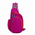 thumbnail image 1 of LEEYNEER Sac de Poitrine de Sport en Nylon Léger et Pliable - Sac Bandoulière Unisexe avec Sangle Ajustable, Multiples Compartiments et Poches en Maille pour Vélo, Gym et Voyage en Plein Air - Noir Fol, 1 of 6