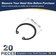 thumbnail image 2 of Uxcell Internal Retaining Rings, C-Clip Snap Ring Internal Retaining Circlip Snap for Automotive Grooved 36 mm, 2 of 7