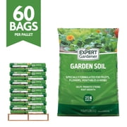 Expert Gardener Garden Soil for In-Ground Plants Bulk Soil Pallet, 1 cu. ft., Pallet of 60