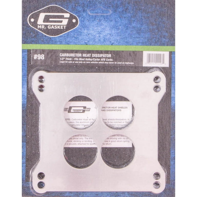 Mr. Gasket Carburetor Spacer Dissipator 1/2 Mr. Gasket Carburetor Spacer Dissipator 1/2
