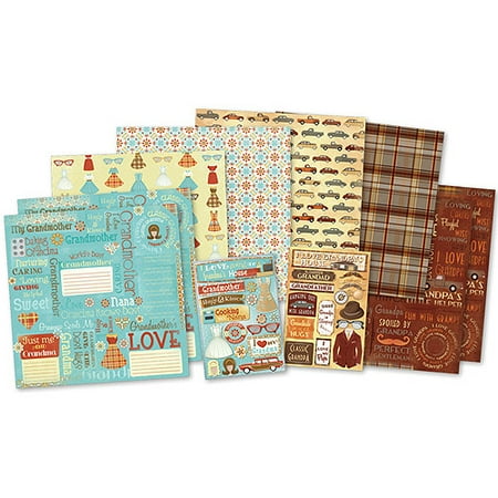 Cherry Scrapbooking Paper - Karen Foster Classic Grandparents Scrapbook Kit