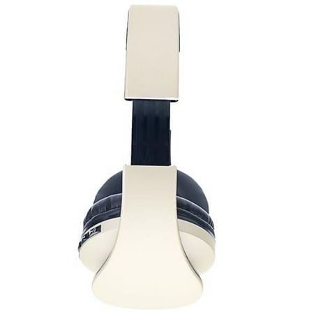 HY-811 Foldable FM Stereo MP3 Player Wired Bluetooth Headset Champagne