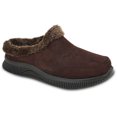 thumbnail image 1 of kozi Femmes Confort Doublé de Fourrure Mule Chaussure à Talon Compensé MULE-9 Mocassin Décontracté à Enfiler avec Bout Rond Moc Café, 1 of 8
