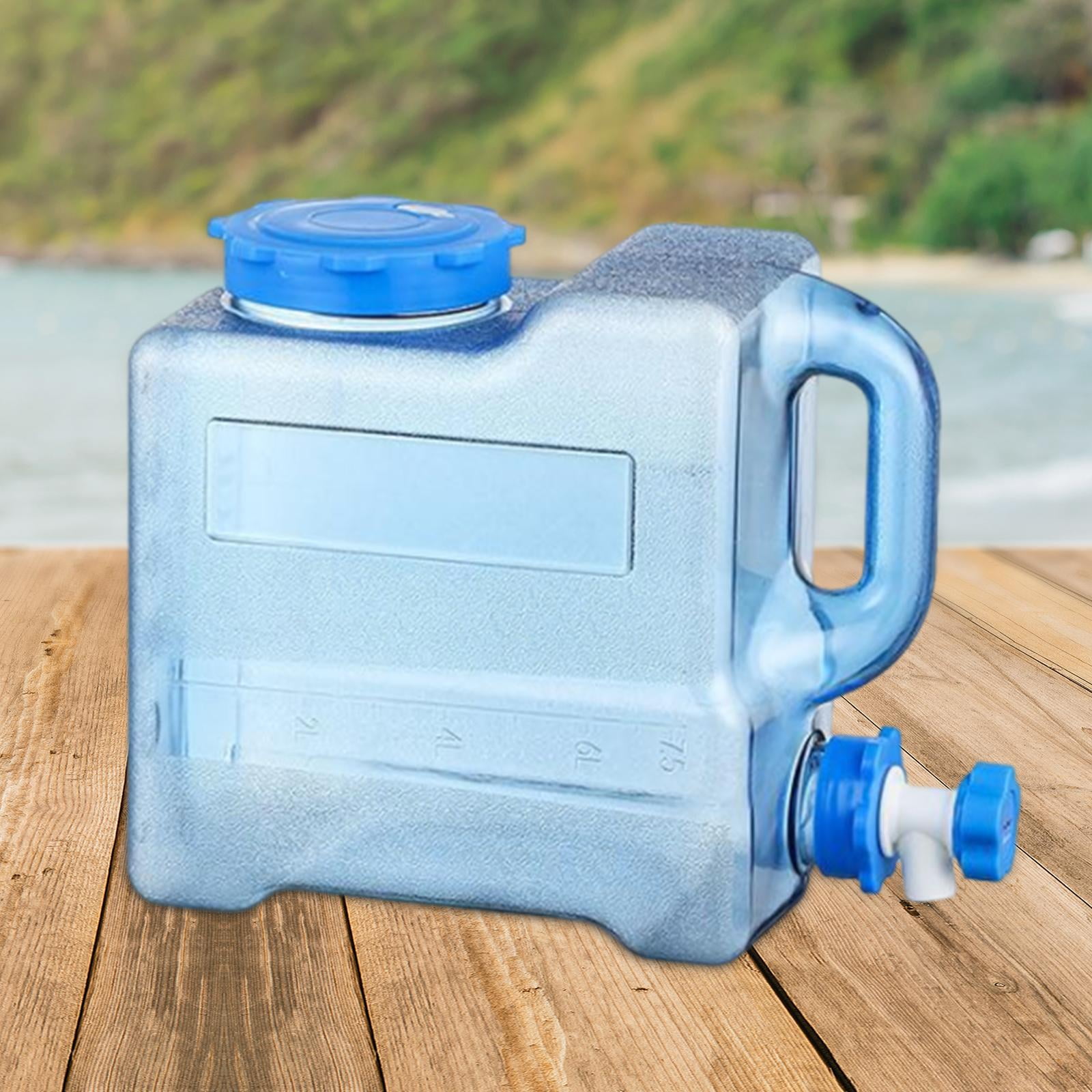 simhoa Camping Water Container with Faucet No Leakage Large Water Storage Jug Water Carrier for RV Handwashing Emergency Backpacking 7.5L
