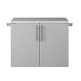 thumbnail image 4 of Prepac HangUps 2-Door Base Wall Mounted Garage Storage Cabinet, 30" W x 24" H x 16" D, Light Gray, 4 of 28