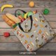 thumbnail image 5 of Disketp Cute Dog Bolsa Tote de Lona para Mujer, Bolso de Hombro y Cruzado con Cierre de Cremallera, 5 of 7